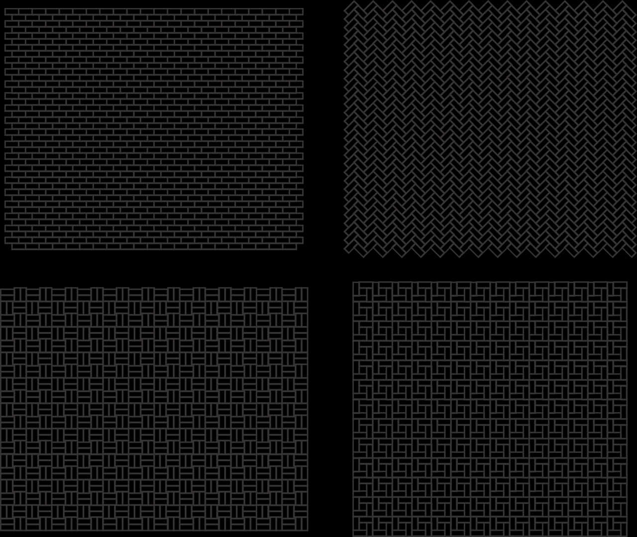 Varietyof Black Textures PNG Image