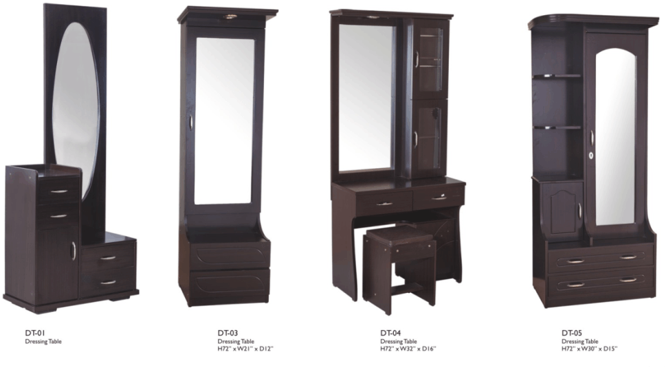 Varietyof Dressing Tables PNG Image