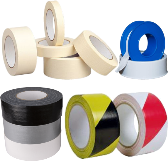 Varietyof Duct Tape Rolls PNG Image