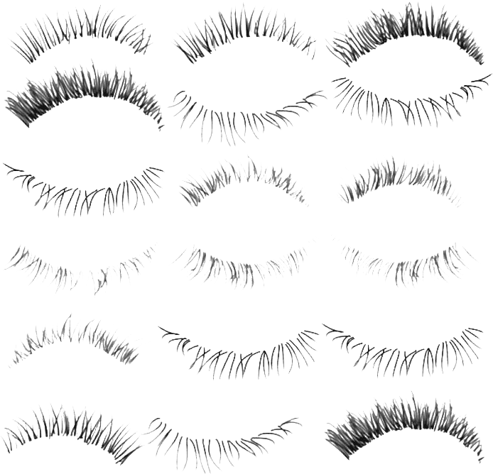 Varietyof Eyelashes Set PNG Image