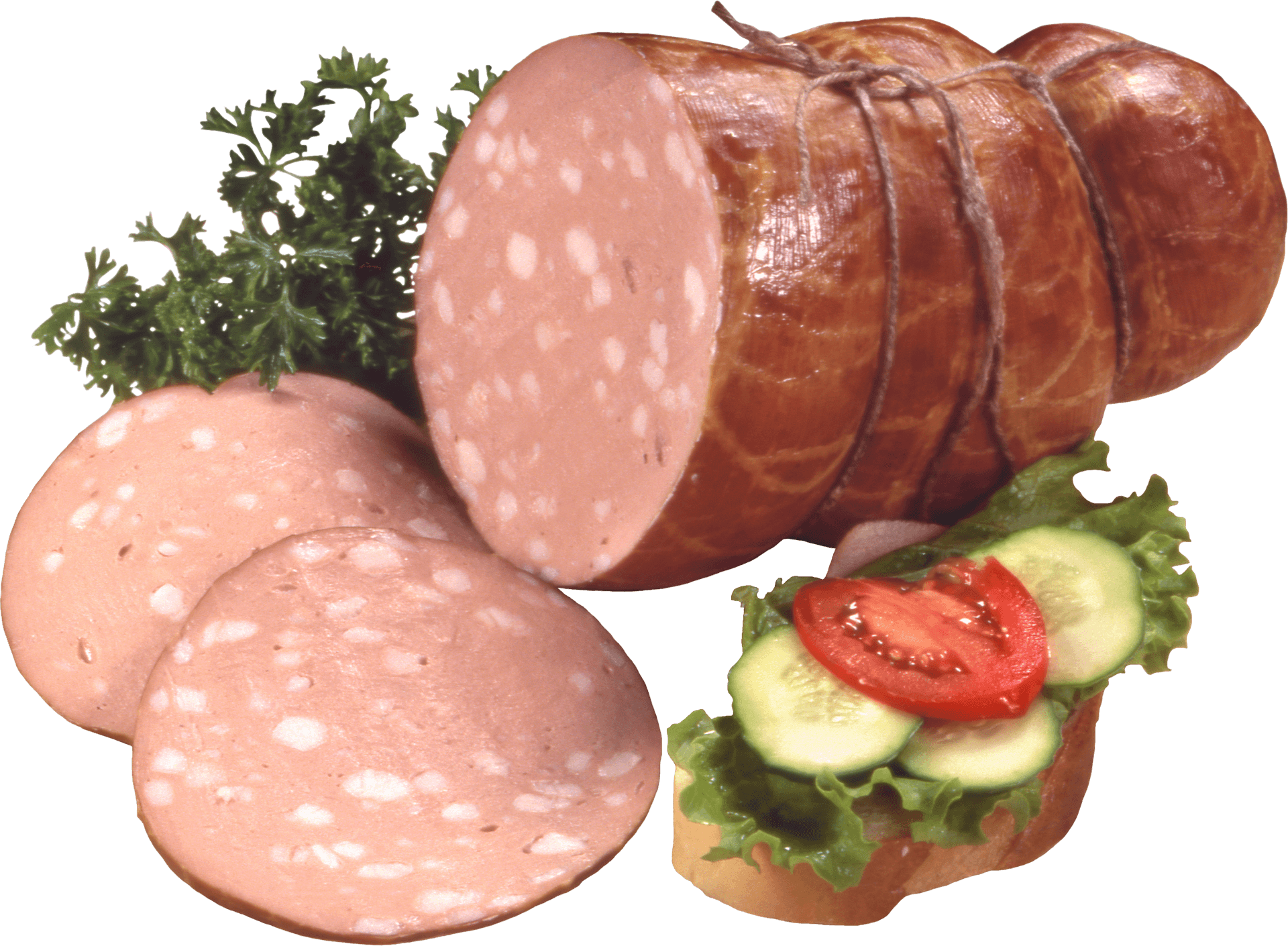 Varietyof Ham Slices PNG Image