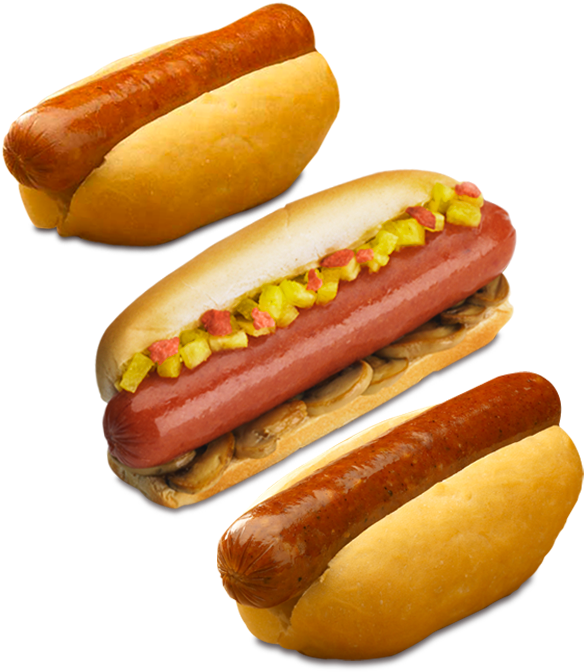 Varietyof Hot Dogs PNG Image