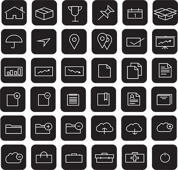 Varietyof Interface Icons Set PNG Image