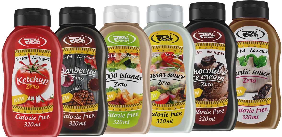 Varietyof Sauces Zero Calories Lineup PNG Image