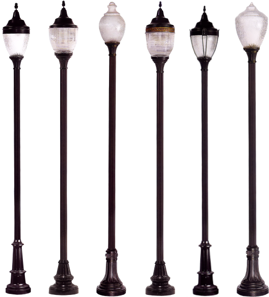 Varietyof Street Lamps PNG Image