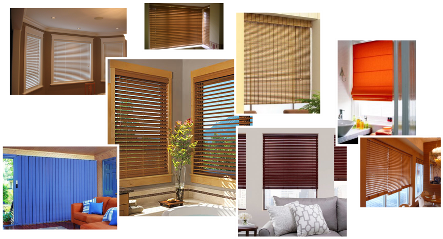 Varietyof Window Blinds Designs PNG Image