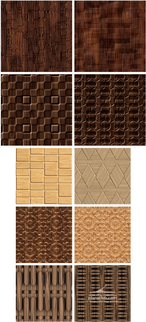 Varietyof Wooden Tiles Textures PNG Image