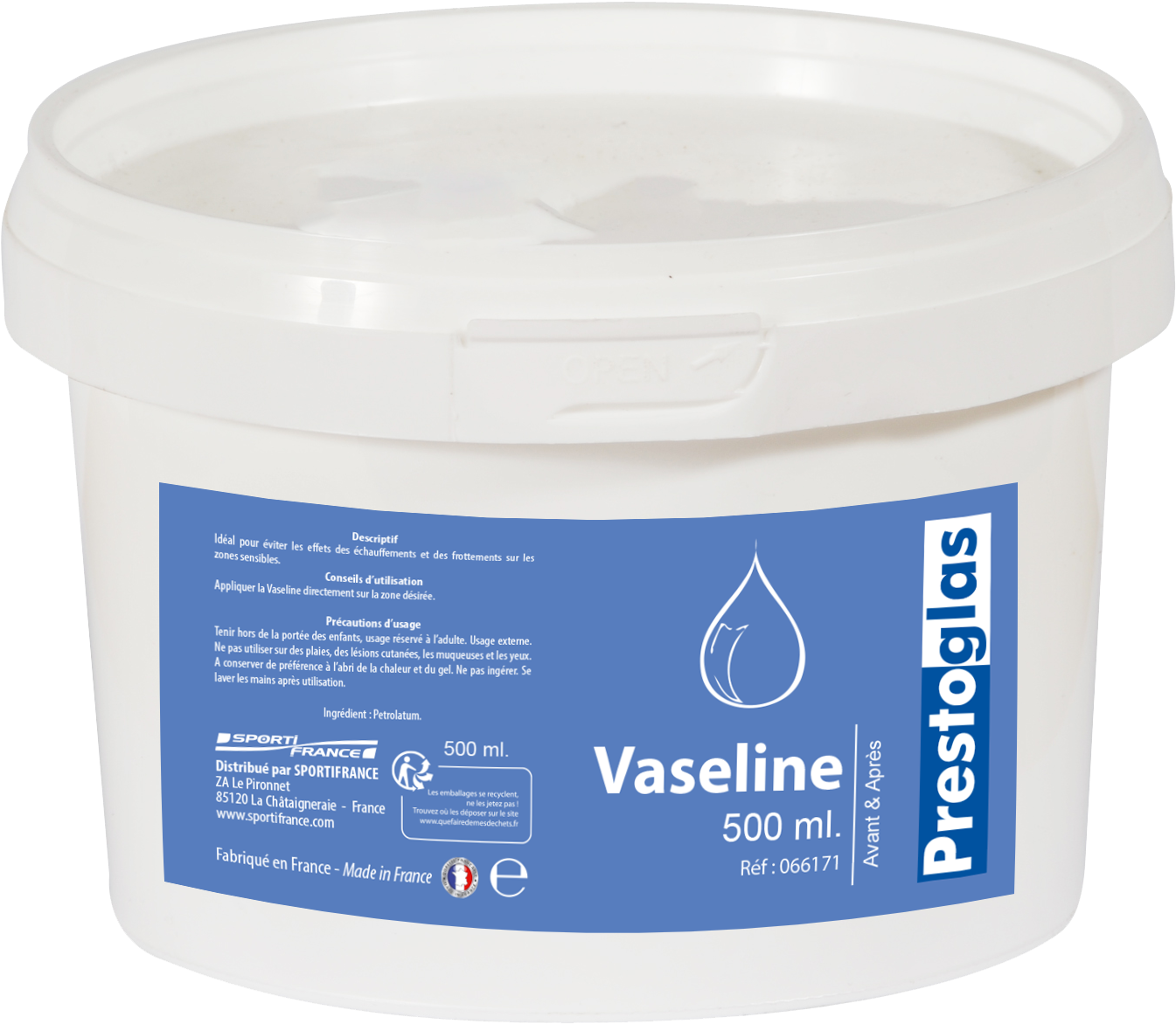 Vaseline Container500ml Product Packaging PNG Image