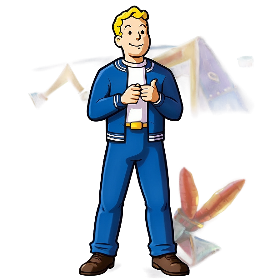 Vault Boy Promotional Art Png 06202024 PNG Image