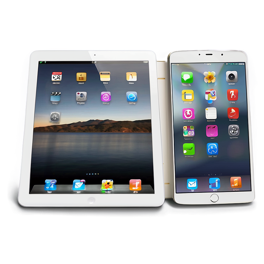 Vector-based White Ipad Png Ads PNG Image