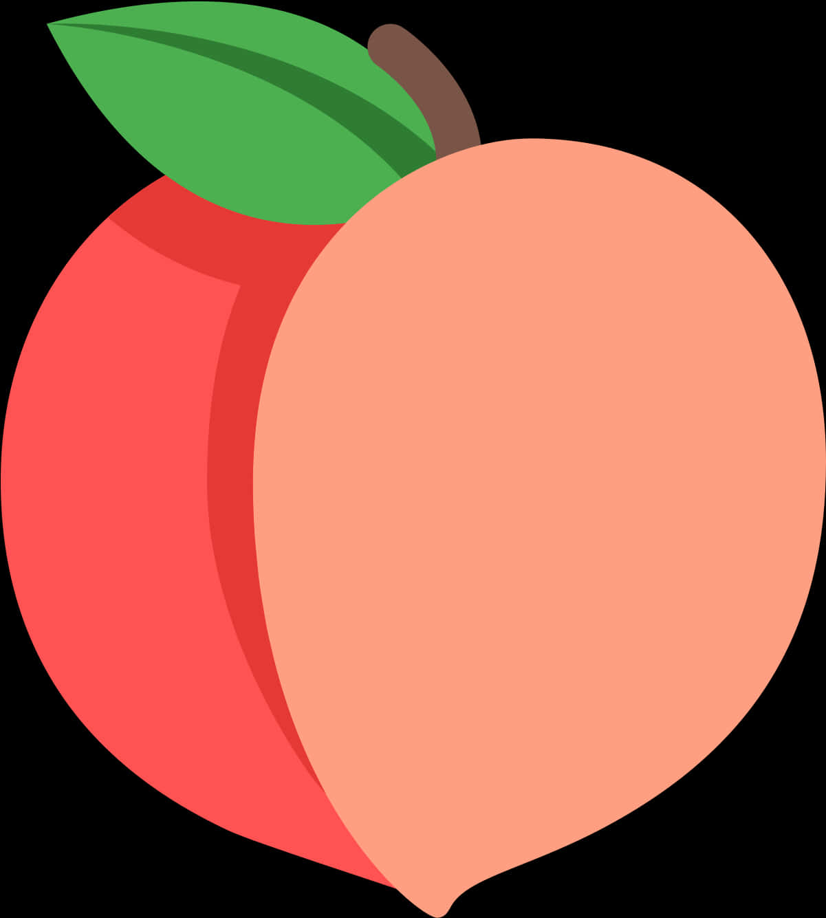 Vector Illustrationof Peach PNG Image