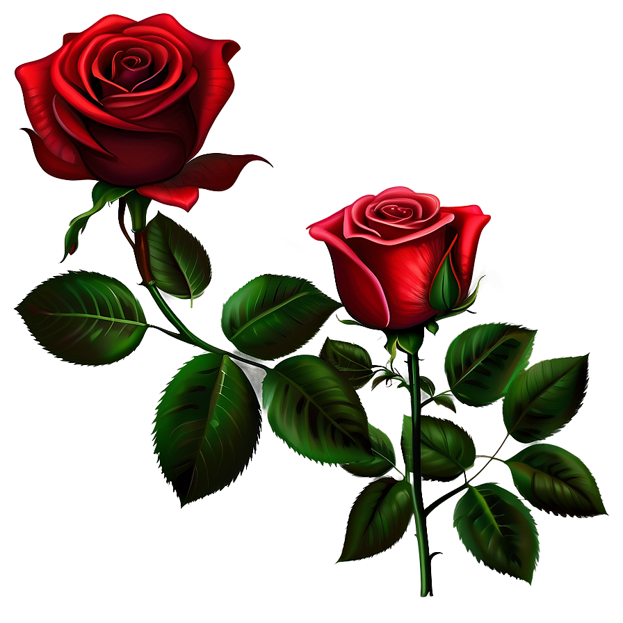 Vector Rose B PNG Image