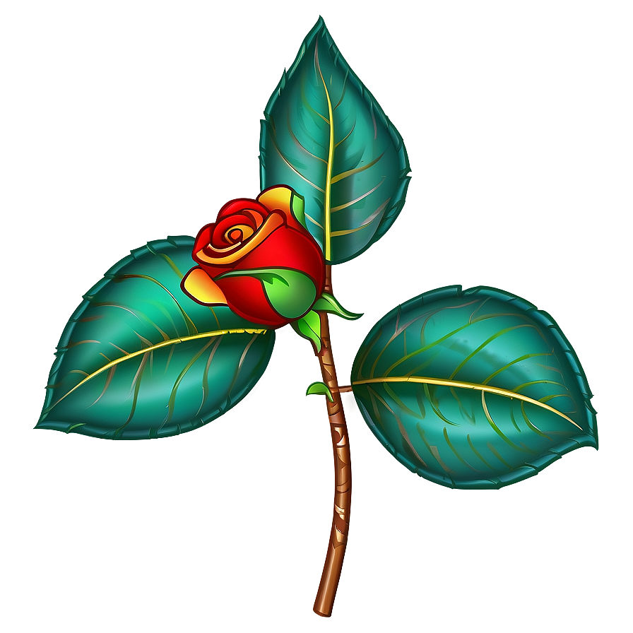 Vector Rose For Embroidery Png Qro PNG Image