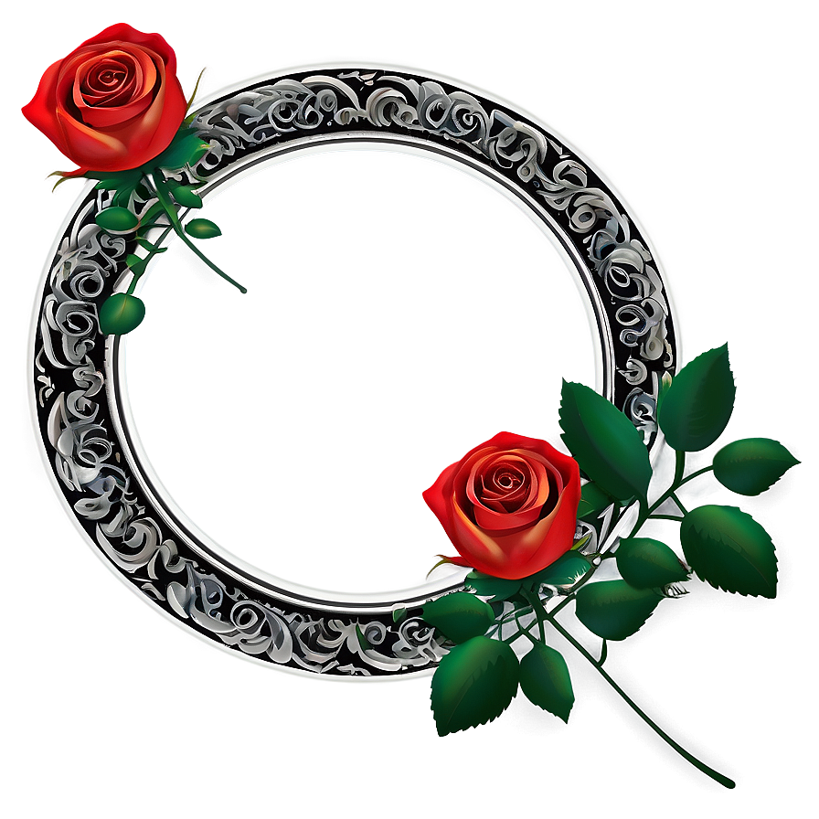 Vector Rose Frame Png Pcf5 PNG Image