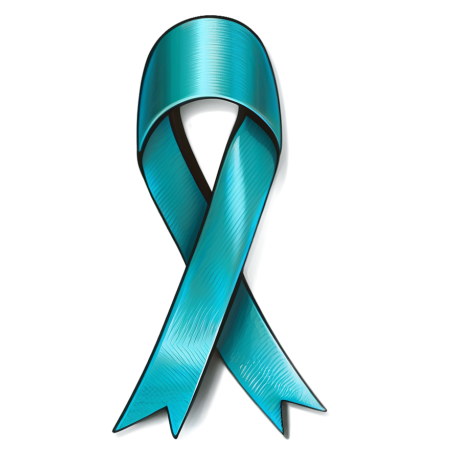 Vector Teal Ribbon Clipart Png Tqw45 PNG Image