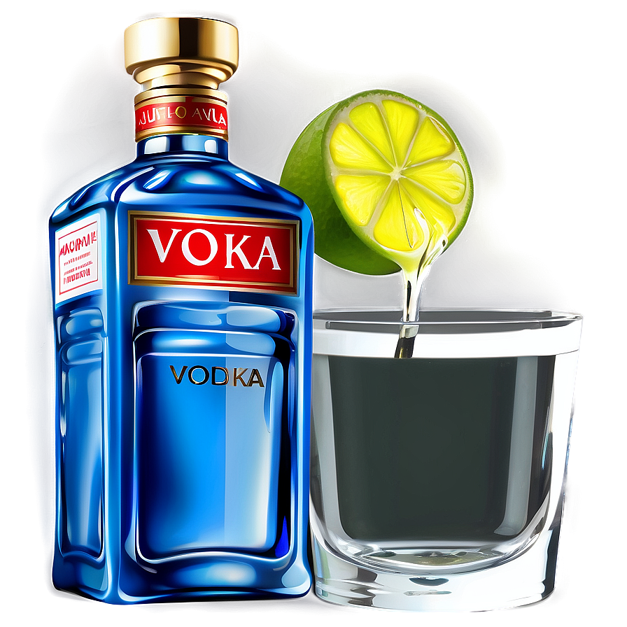 Vector Vodka Bottle Png Hkw PNG Image