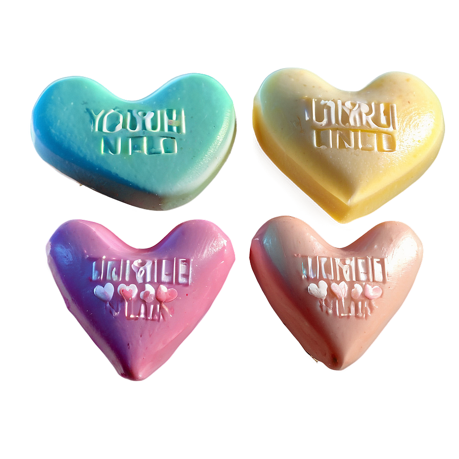 Vegan Candy Hearts Png Fyl PNG Image