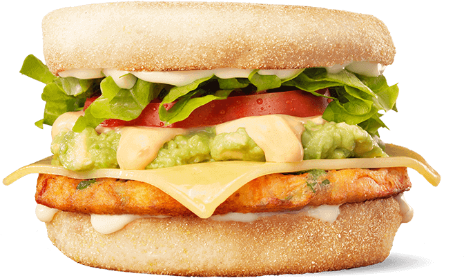 Vegan Chicken Sandwichwith Avocado PNG Image