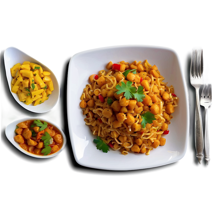 Vegan Dinner Dishes Png 06122024 PNG Image