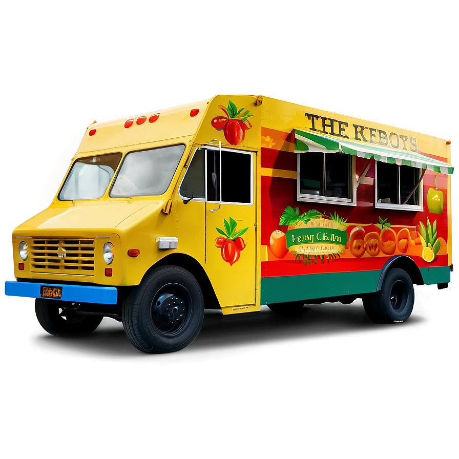 Vegan Food Truck Png Obn70 PNG Image