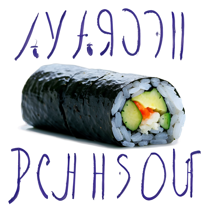 Vegan Sushi Roll Png Mki85 PNG Image