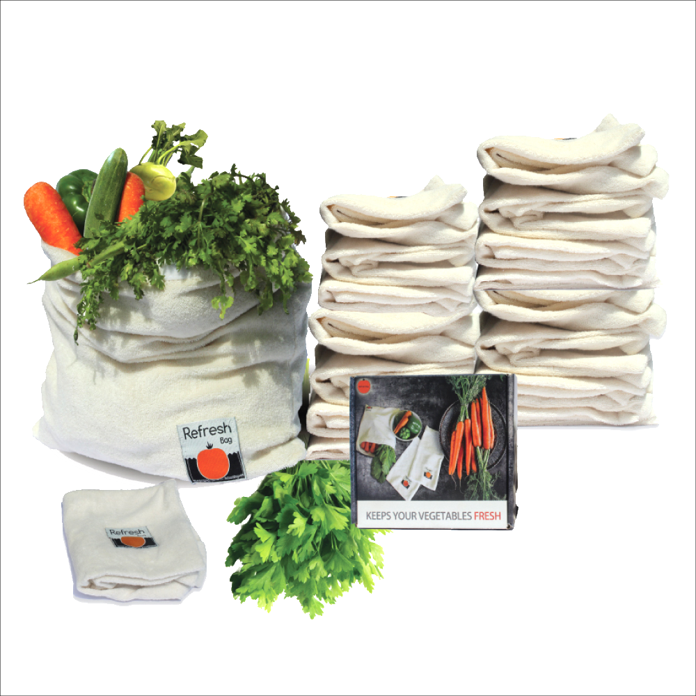 Vegetable Refresh Bags Product Display PNG Image