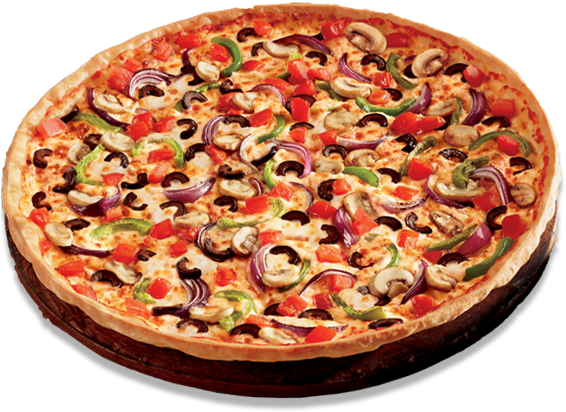 Vegetable Topped Pizza PNG Image