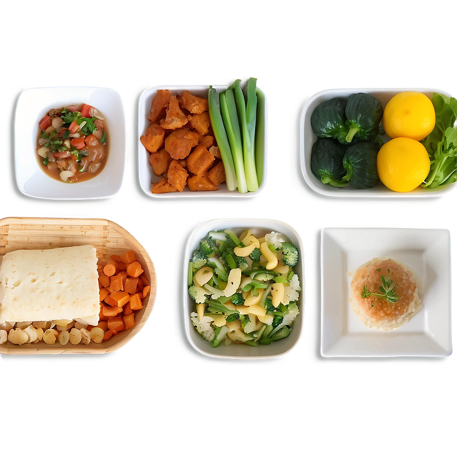 Vegetarian Dinner Selections Png Oxc PNG Image