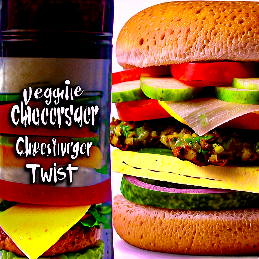 Veggie Cheeseburger Twist Png 64 PNG Image