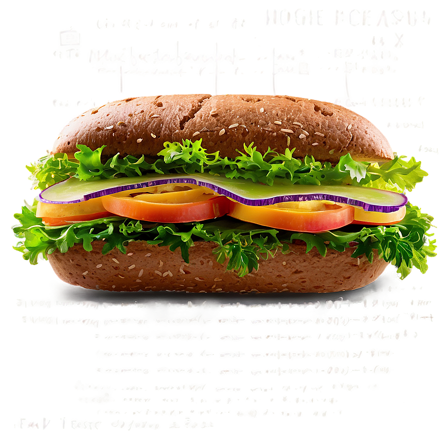 Veggie Delight Sandwich Png 3 PNG Image