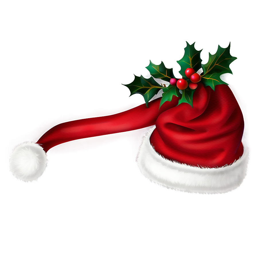 Velvet Christmas Hat Png Pmx37 PNG Image