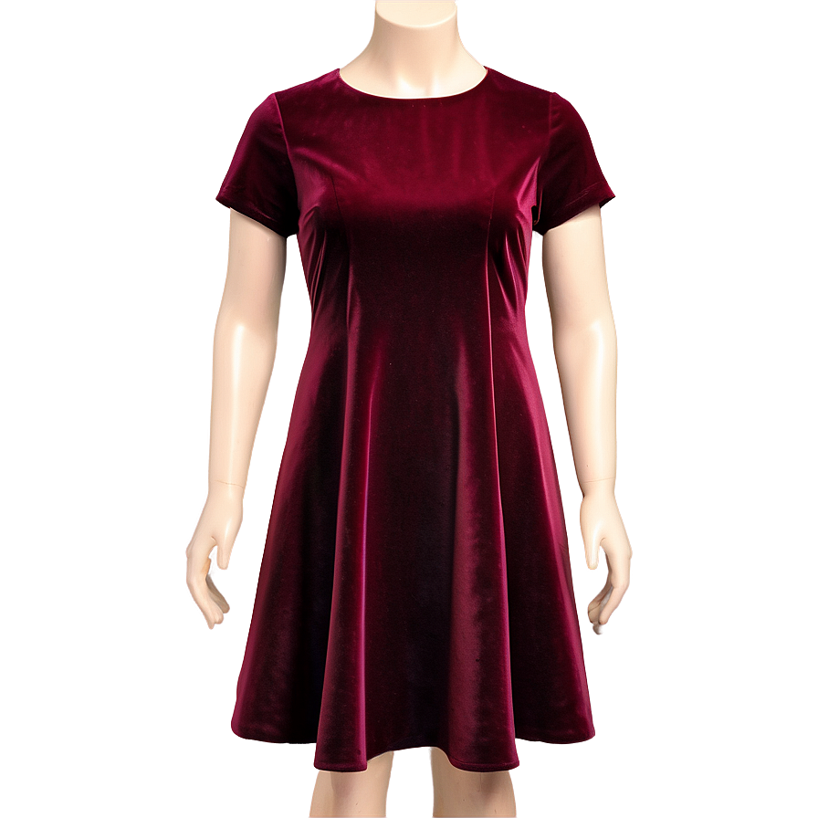 Velvet Party Dress Png 12 PNG Image