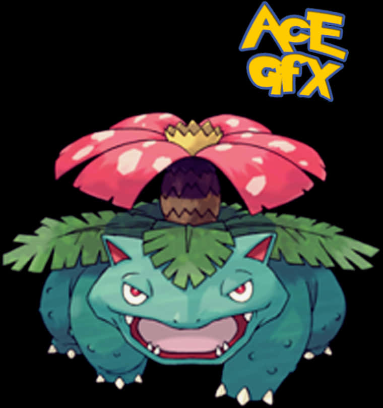 Venusaur Pokemon Artwork PNG Image