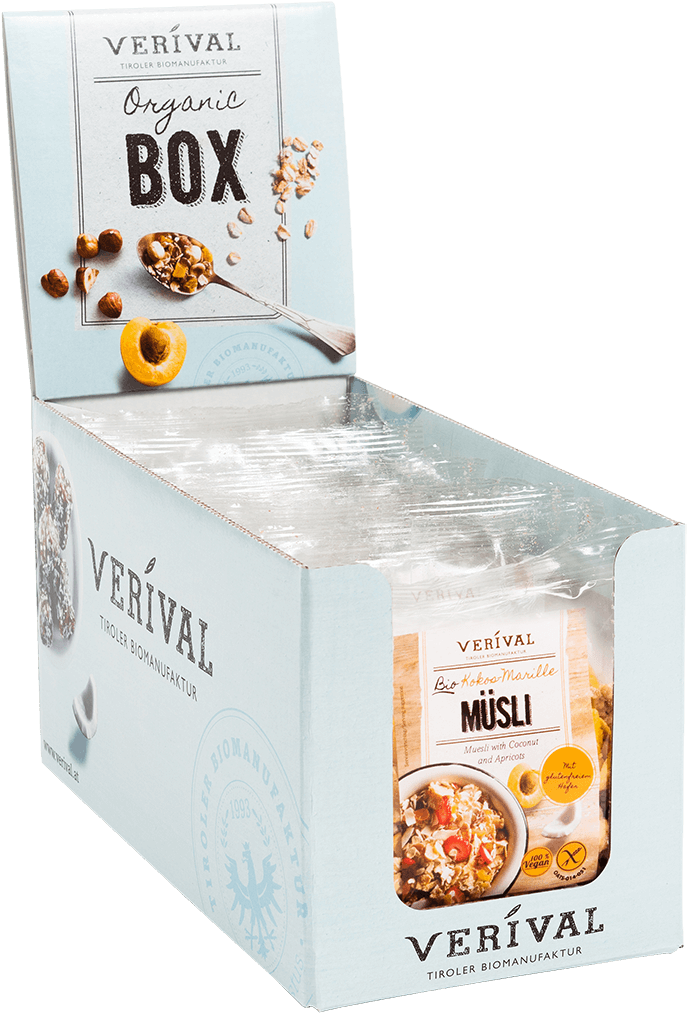 Verival Organic Cereal Box Open PNG Image