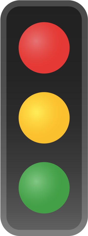 Vertical Traffic Light Illustration PNG Image