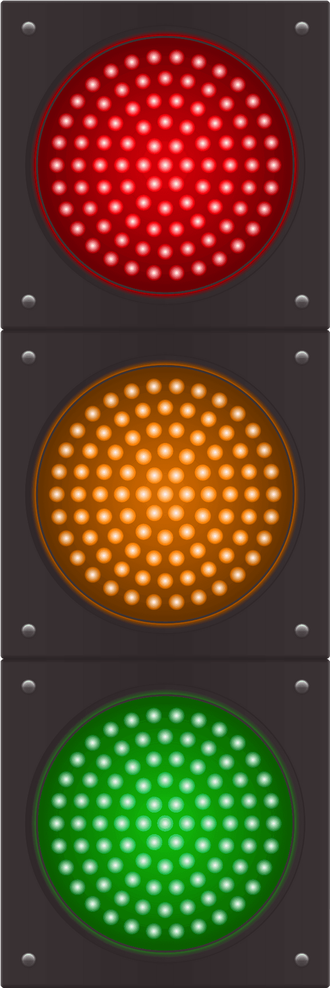 Vertical Traffic Light Illustration PNG Image