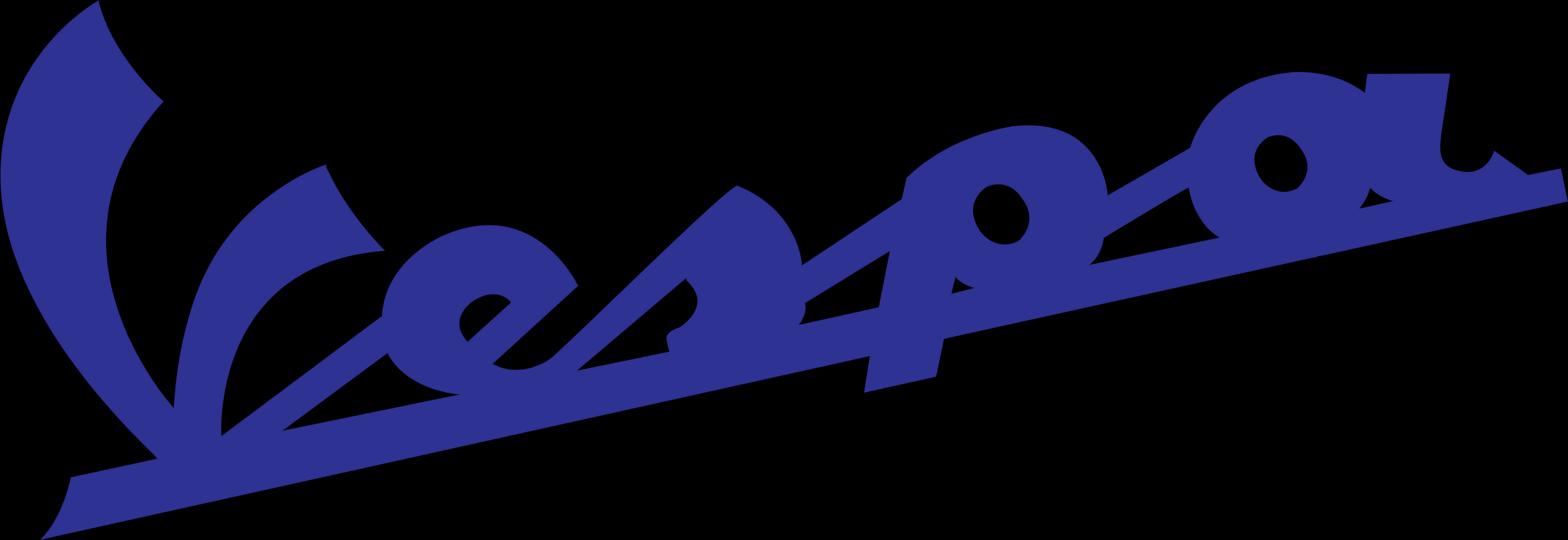 Vespa Logo Blue Background PNG Image