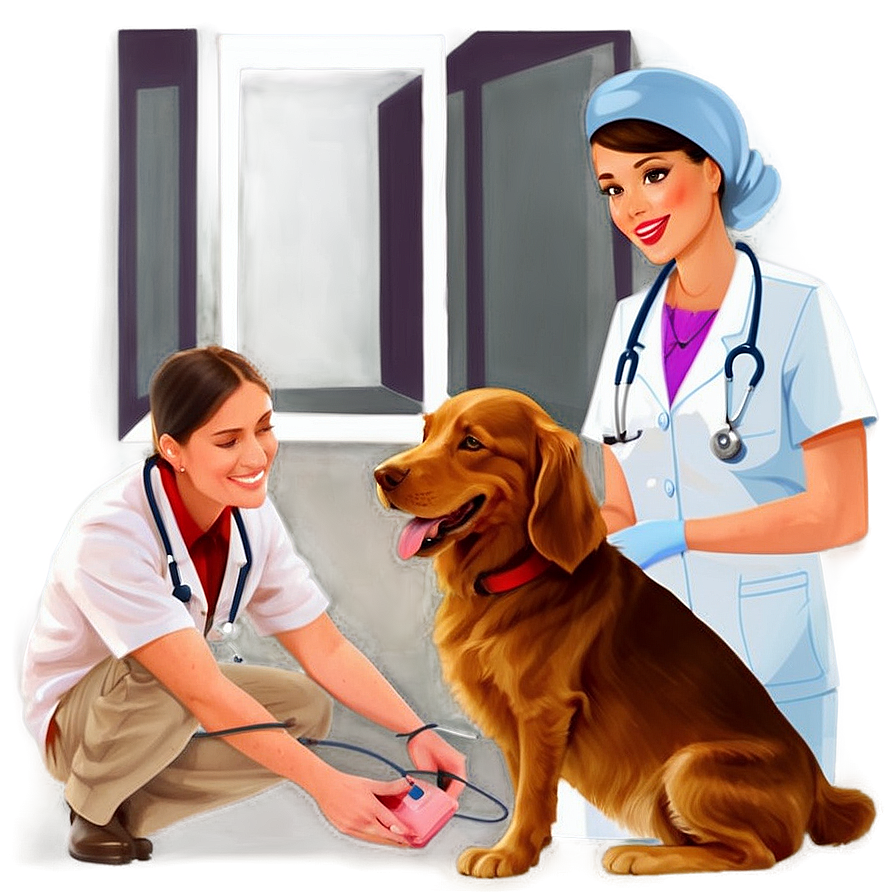 Vet Nurse Cartoon Png Ehm1 PNG Image