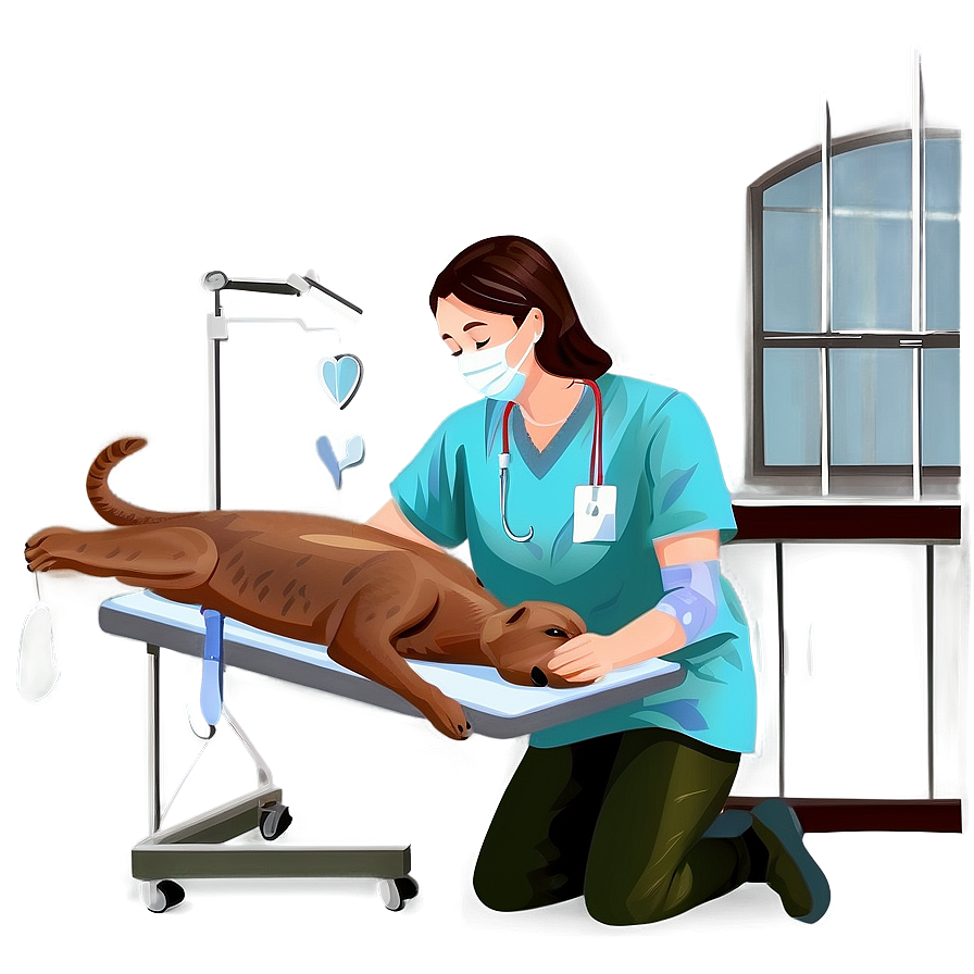 Vet Surgery Illustration Png 06282024 PNG Image