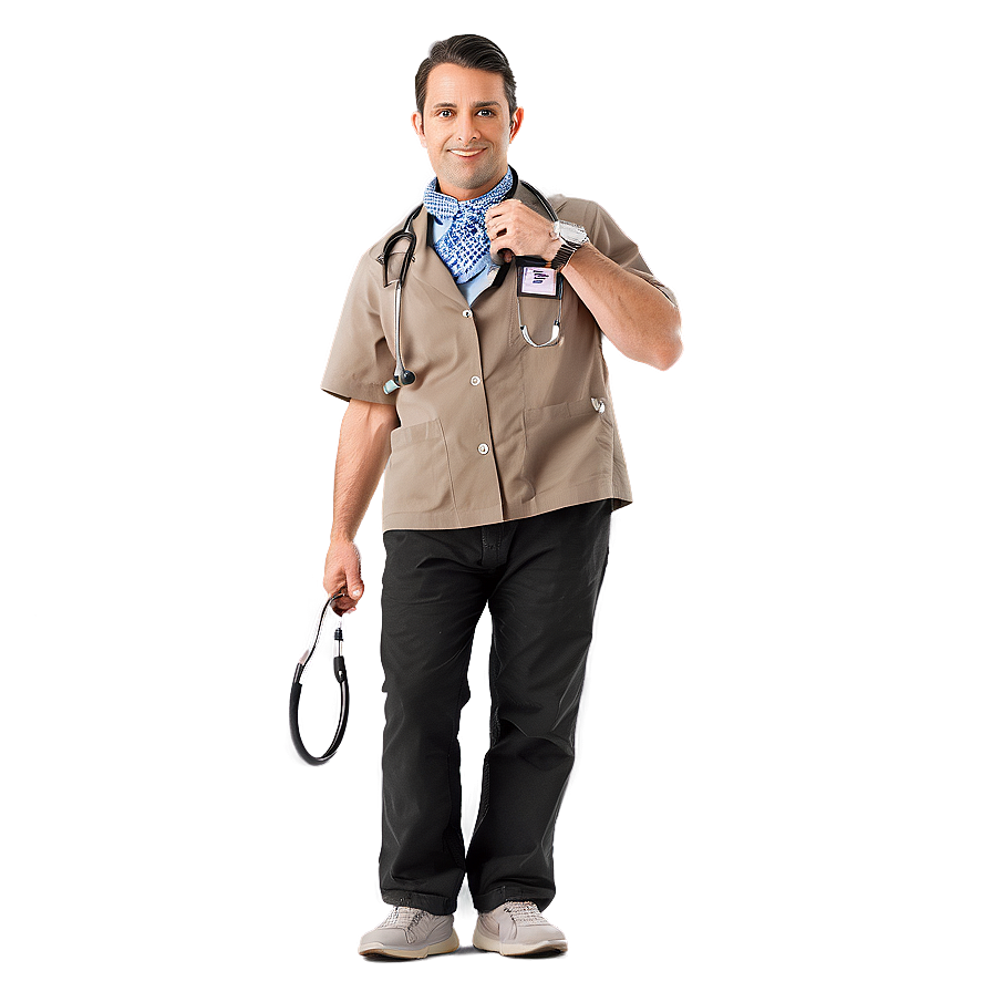 Vet With Stethoscope Png 06282024 PNG Image