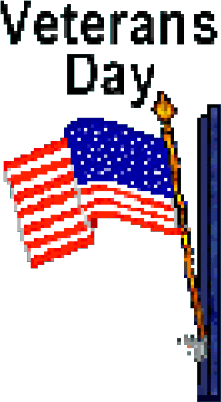 Veterans Day American Flag PNG Image