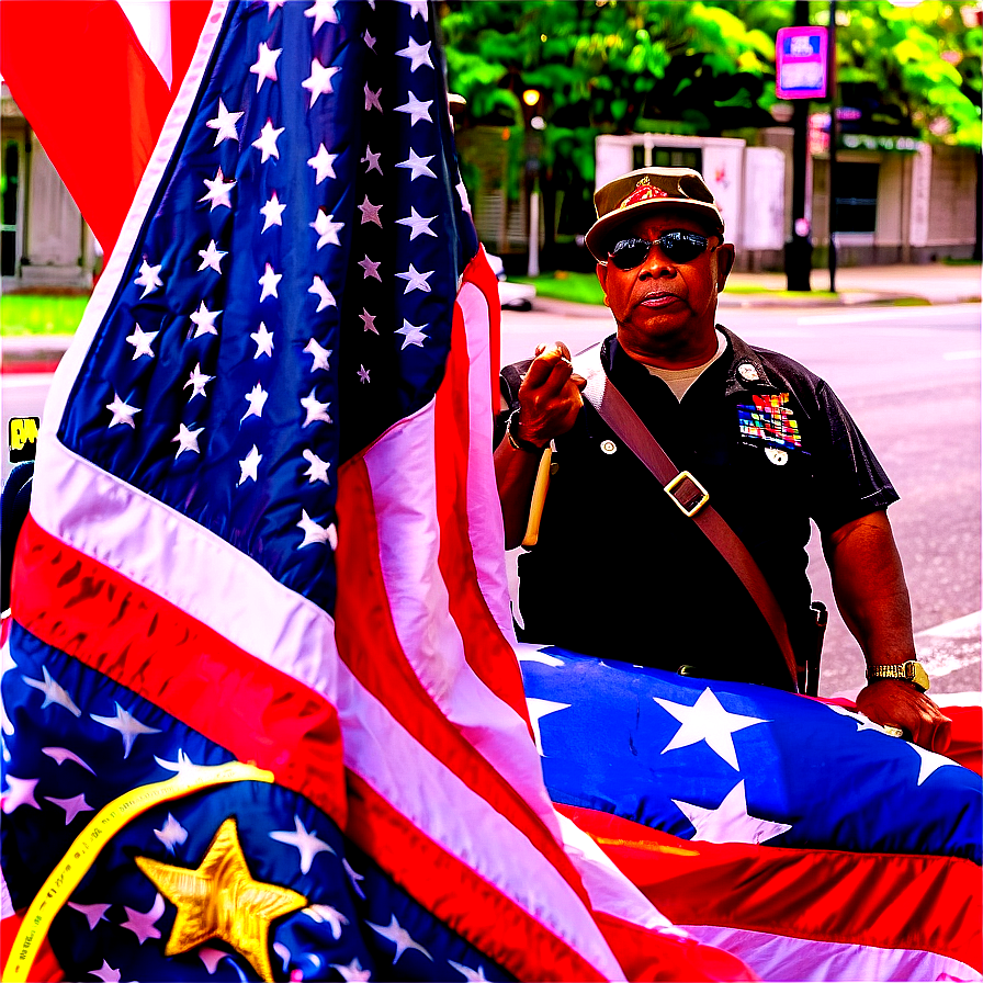 Veterans On 4th Of July Parade Png Lgr1 PNG Image