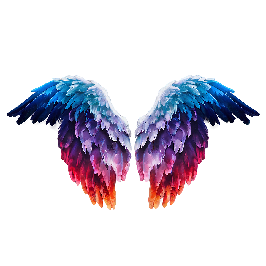 Vibrant Angel Wings Picture Png Aol68 PNG Image