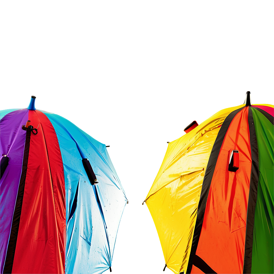 Vibrant Beach Umbrellas Png Kri16 PNG Image