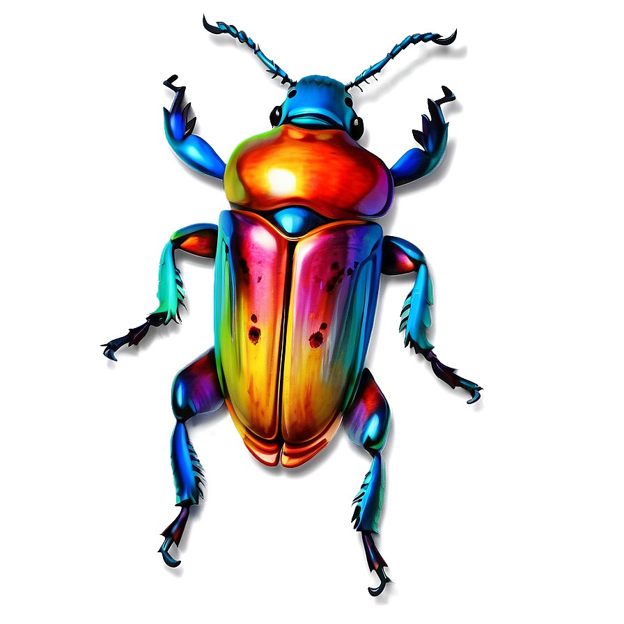 Vibrant Beetle Art Png Rln38 PNG Image