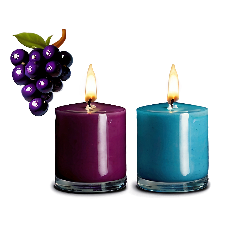 Vibrant Berry Candle Png 05242024 PNG Image