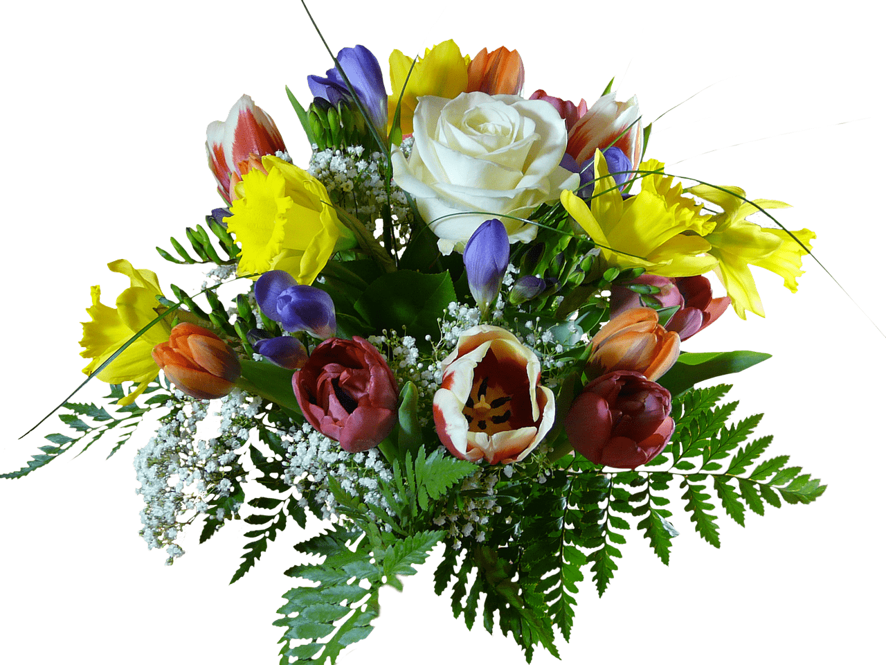 Vibrant Birthday Flower Bouquet.png PNG Image