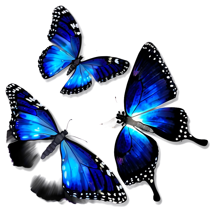 Vibrant Blue Butterflies Png 43 PNG Image