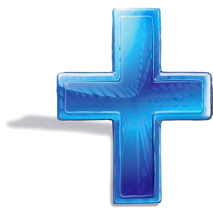 Vibrant Blue Cross Picture Png 06292024 PNG Image