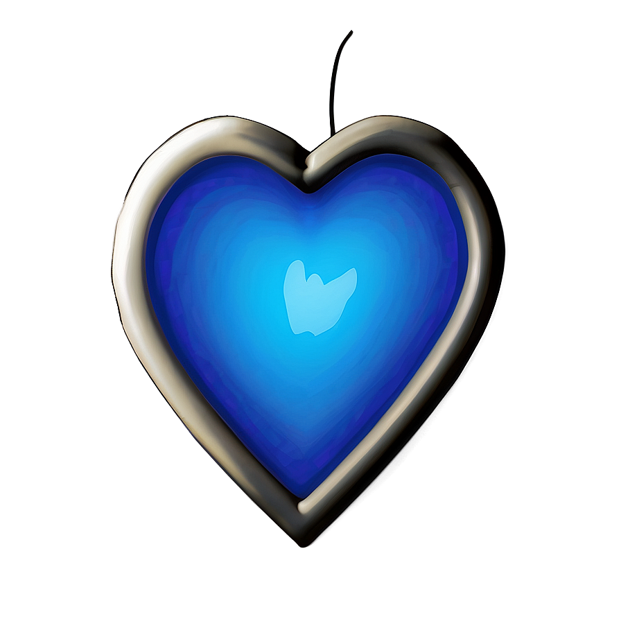 Vibrant Blue Heart Png 06272024 PNG Image